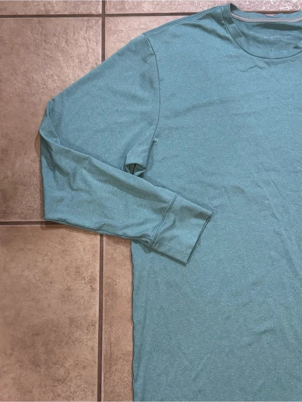 Rip Curl Men's Long Sleeve Swim Tee in Teal Blue